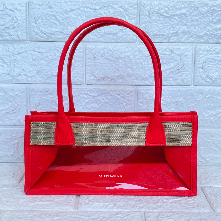 

Tas Hampers Mika Mendong (Merah) Untuk 3 Toples Silinder Keranjang Parcel Hari Raya