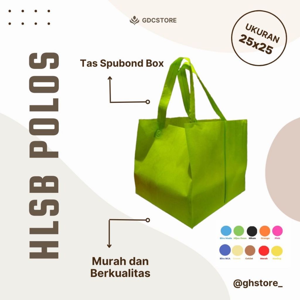 

Tas box nasi 25 x 25 isi (12pcs) Tas Hajatan,Sovenir,Tas Besek Nasi dan Snack