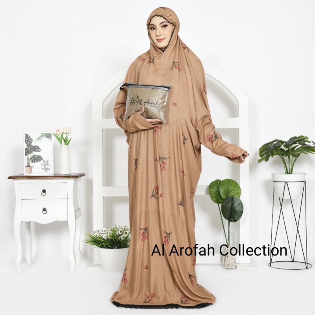 mukena lajuran rayon dewasa