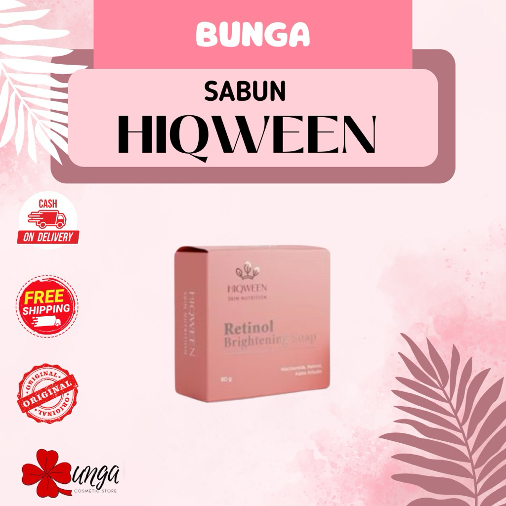 BUNGA - Sabun Hiqween Retinol / Hiqween Retinol Brightening Soap / Sabun Hiqween Brightening Soap
