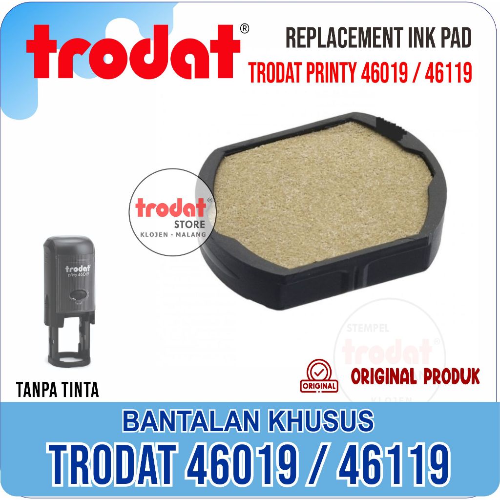 

Swop pad Trodat 46019 / 46119 dater / ink-cartridges pad TRODAT/ Bantalan Khusus Stempel TRODAT