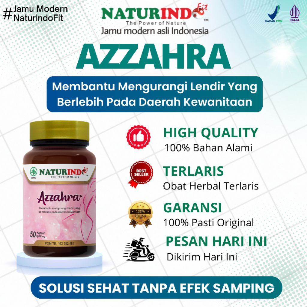 AZZAHRA NaturindoFit 100% Original Halal BPOM