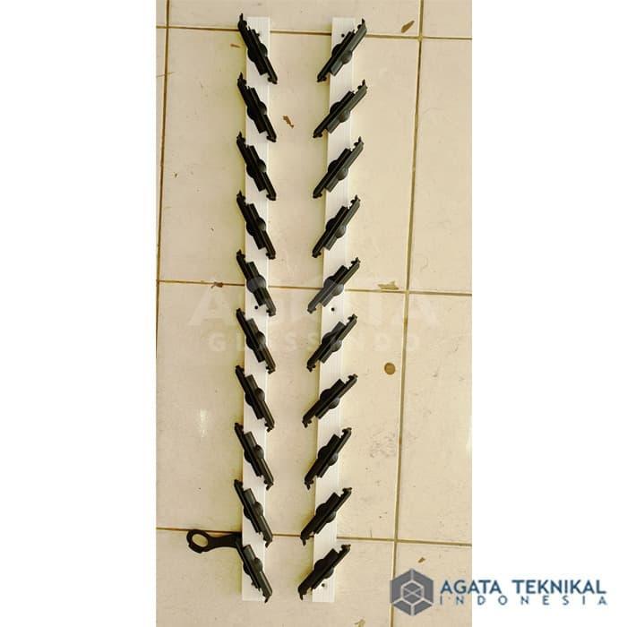 Rangka Jendela Nako Dicky Niki Premium - 4"/10cm - 10 Blades - Putih