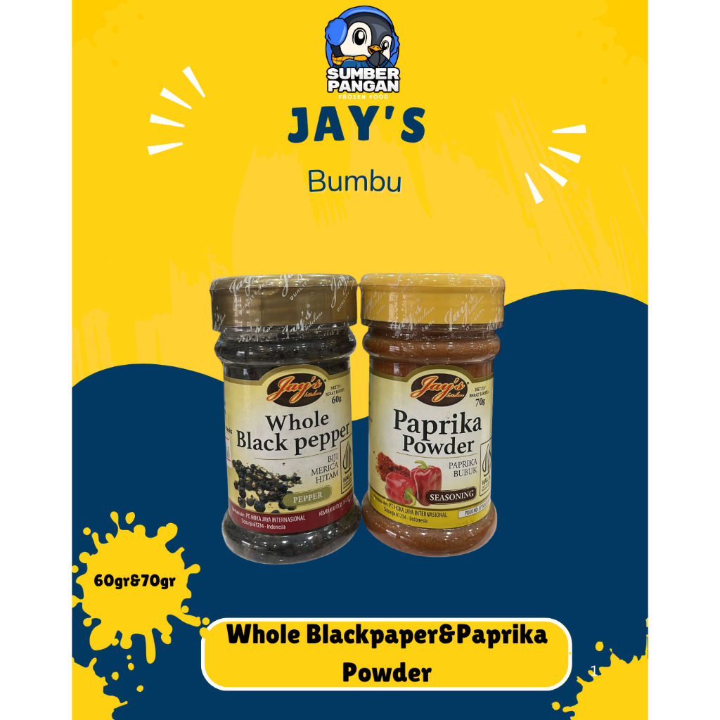 

Jay's Whole Blackpapper&Paprika Powder