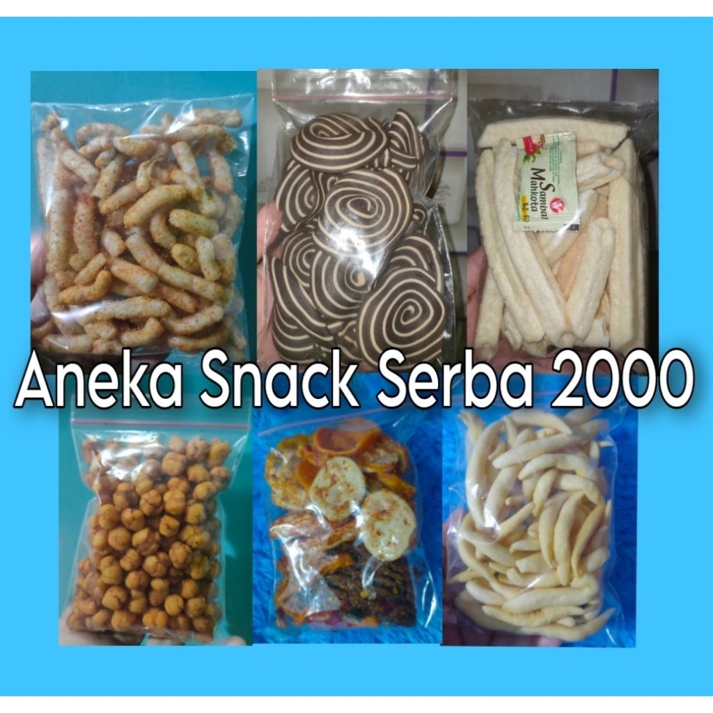 

Aneka Snack Serba 2000/cemilan 2000 bebas pilih rasa/Makanan ringan