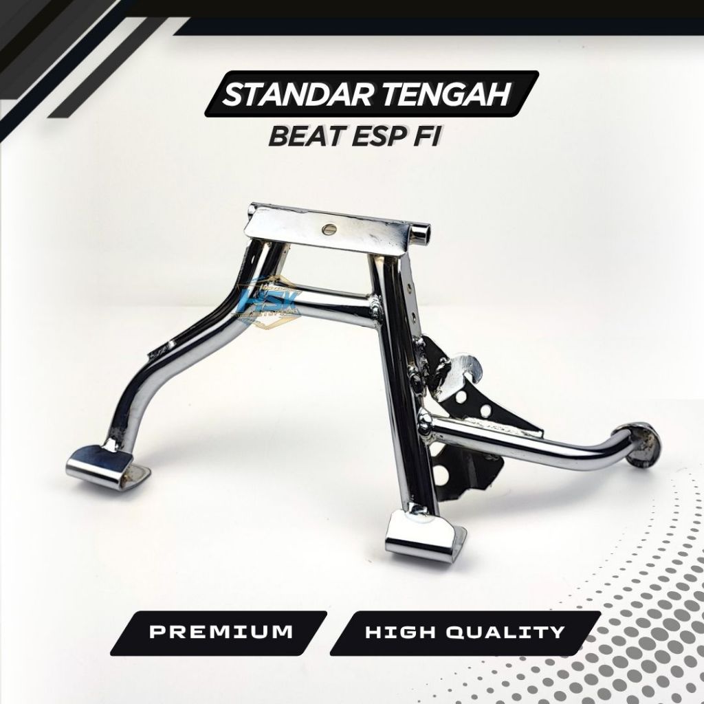 Standar Tengah Beat ESP FI Ring 14 - 17 Silver Chrome