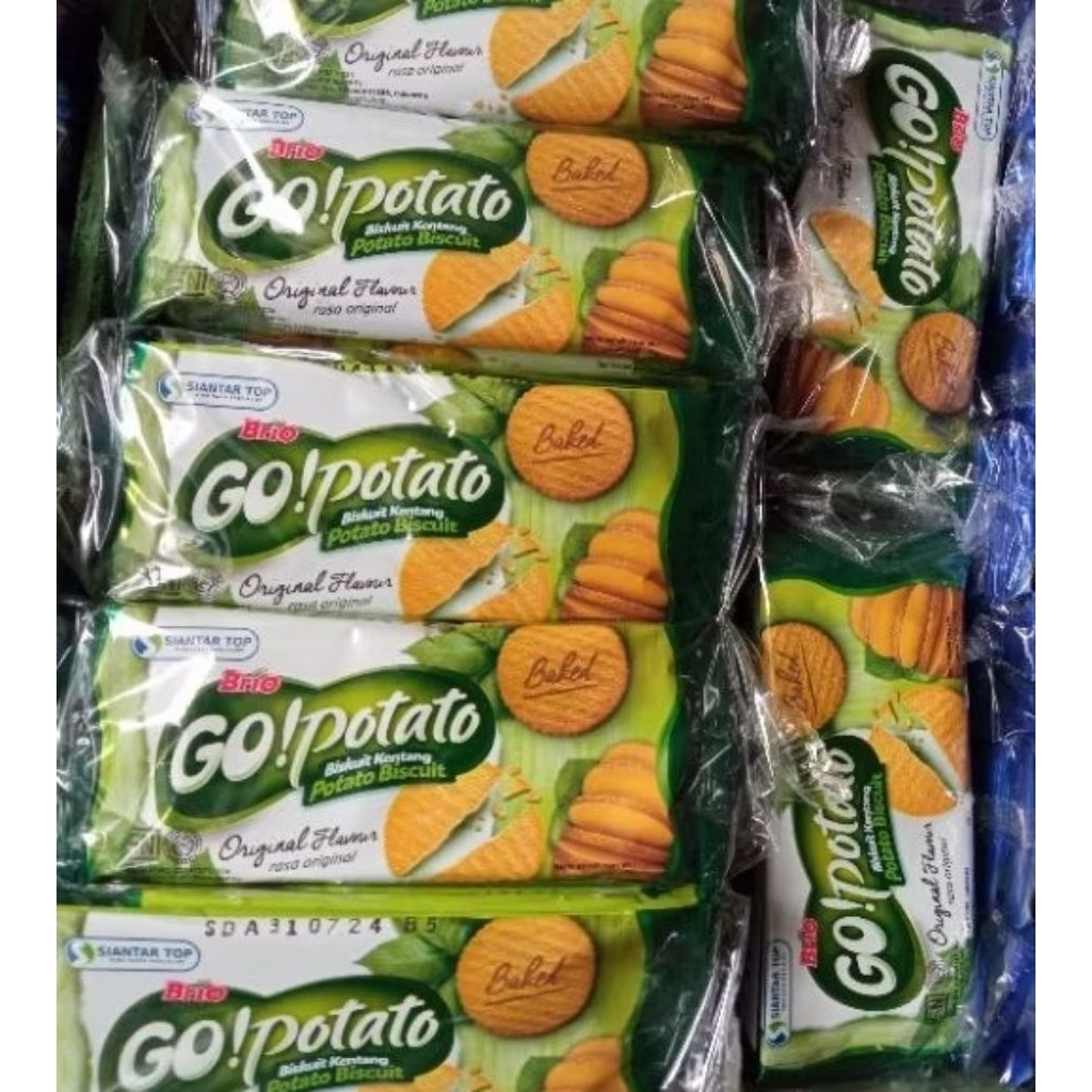

Biskuit Kentang Go Potato sachet isi 20