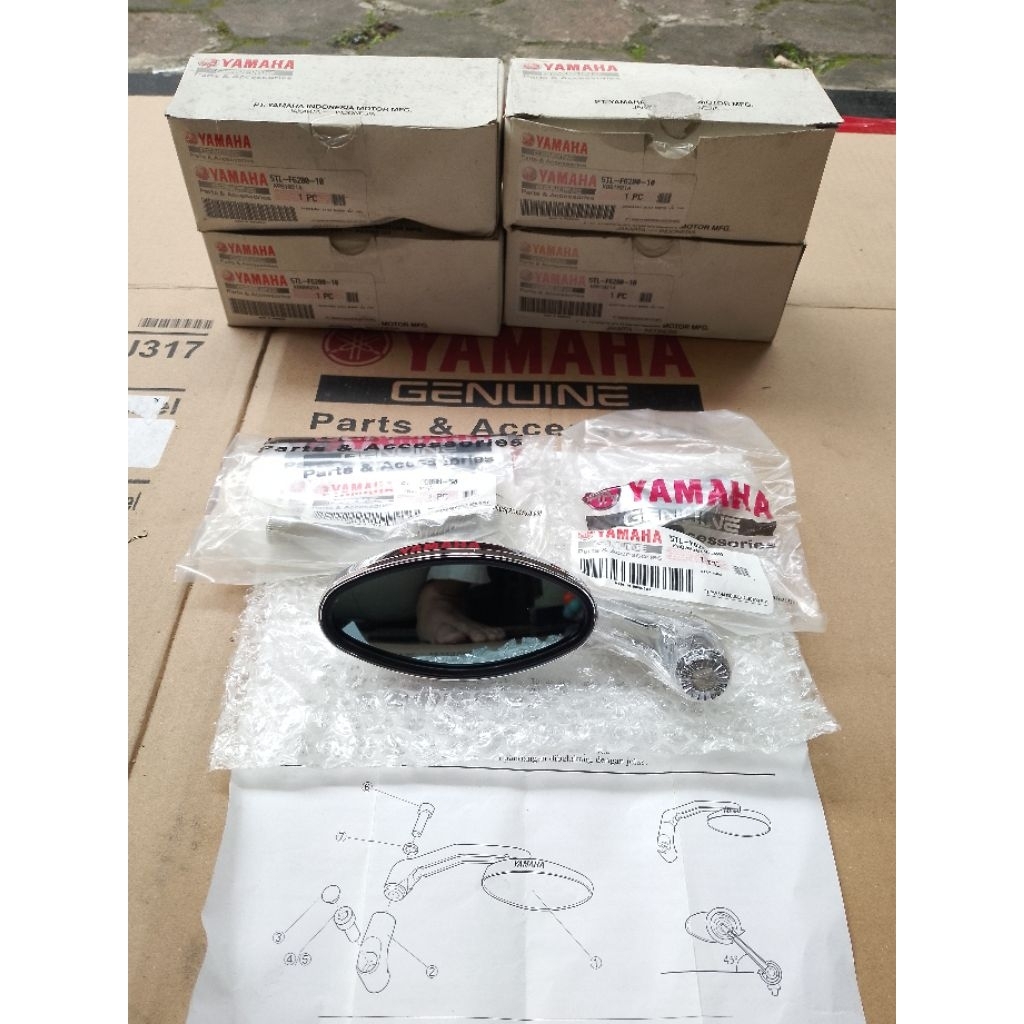Spion Universal 5TL Spion Oval Yamaha Daytona Bebek Yamaha Original YGP NOS
