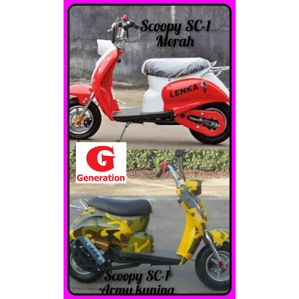 MOTOR MINI BENSIN ANAK// LENKA SC1// MODEL SCOOPY// MURAH