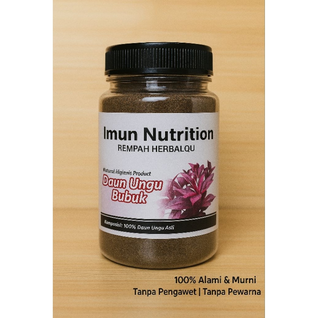 

Bubuk Daun Ungu Asli Murni 150 gram