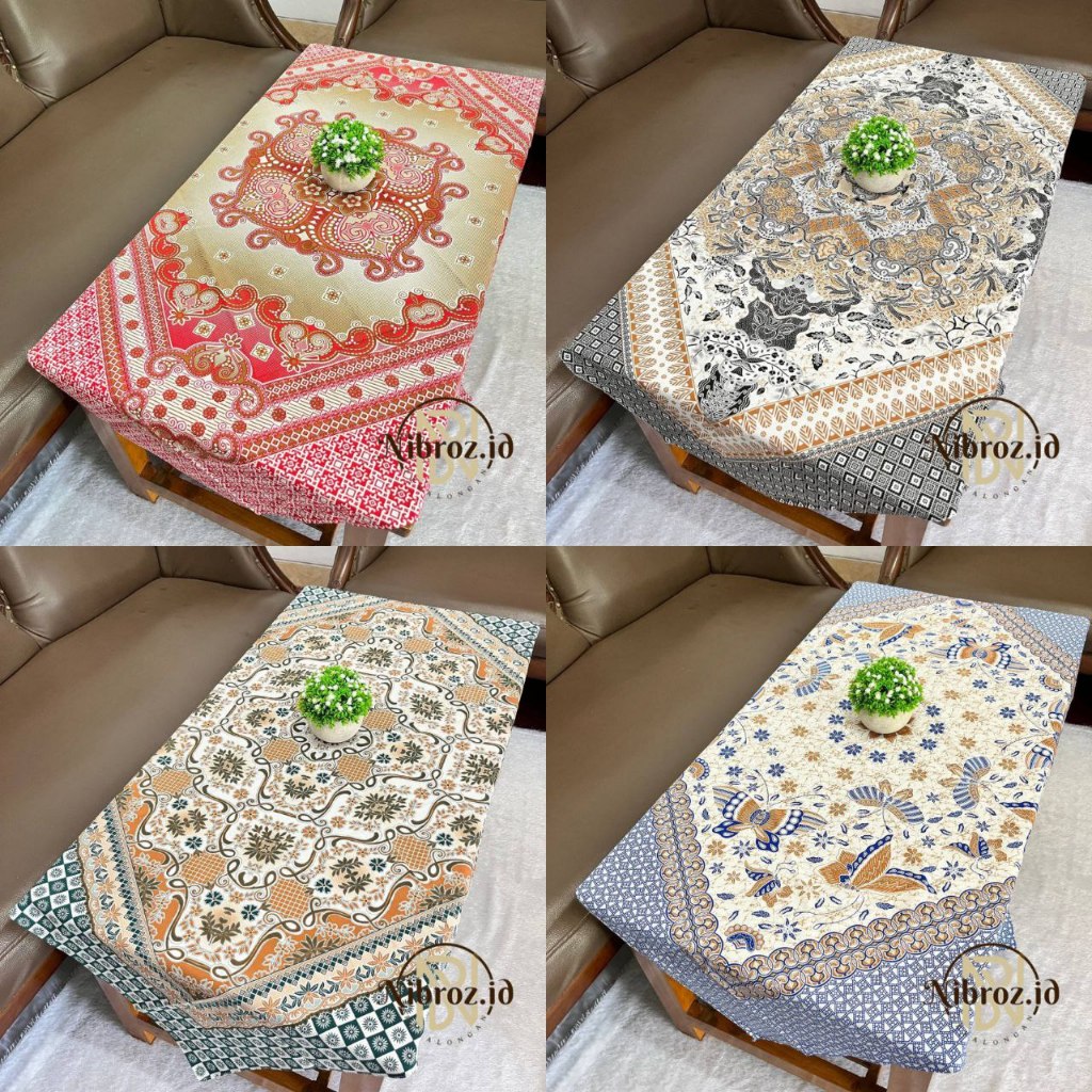 Taplak Meja Batik Raden Ayu Motif Tulis Segi Empat Taplak Meja RA ori Taplak Meja Tamu Taplak Meja G