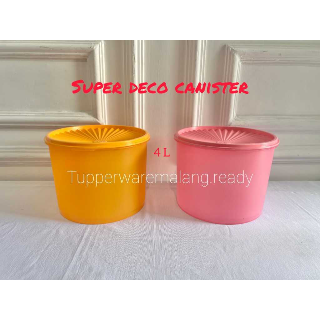 TOPLES/ WADAH/ TEMPAT KERUPUK TUPPERWARE GIANT MAXI SUPER DECO CANISTER MURAH