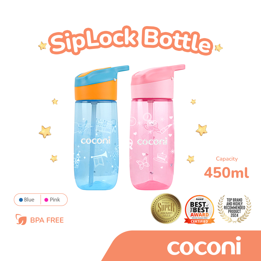 COCONI SIPLOCK BOTTLE 450M BPA Free 2 Tahun+ | Botol Susu Anak 2 Tahun