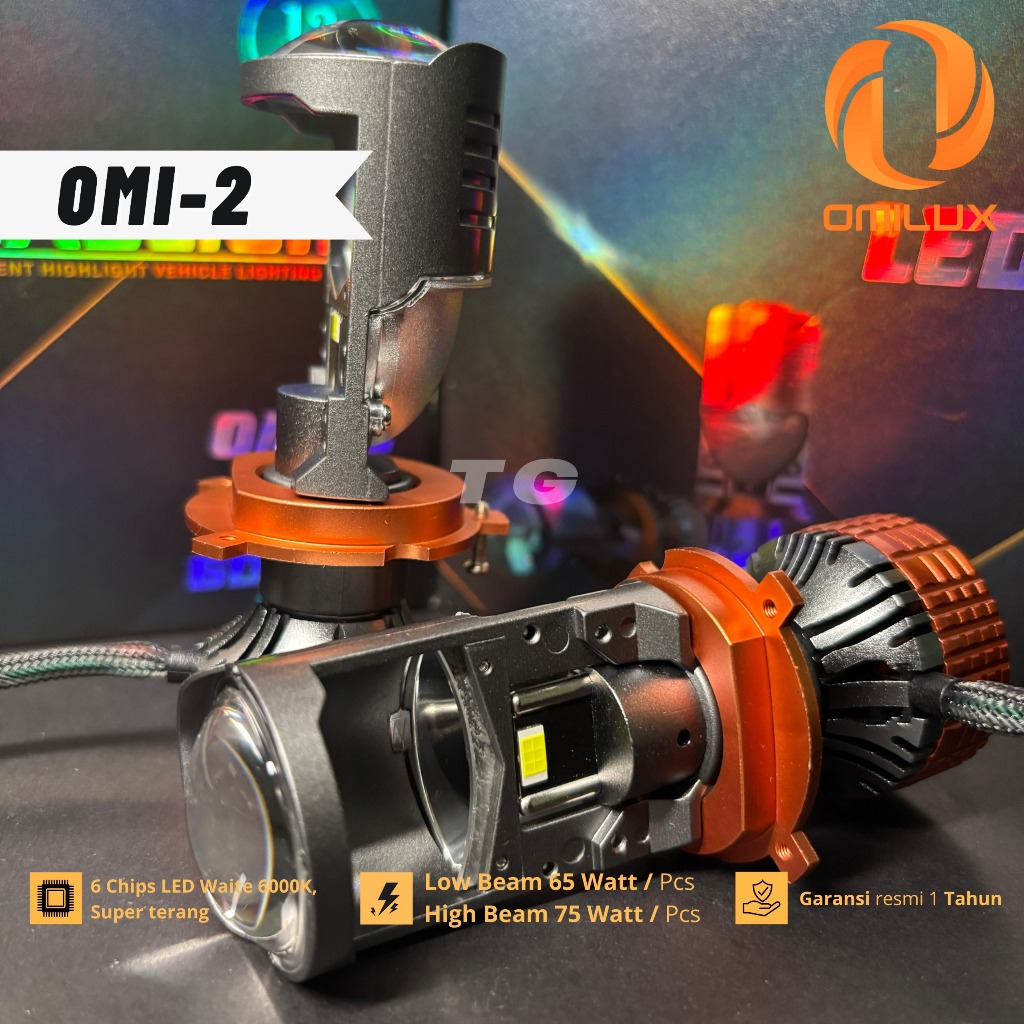 Lampu Head lamp Led Projie H4 Mini Lens Lampu Led Mobil Dan Motor H4 /Biled/ Mini PJECTOR PROJIE SUP