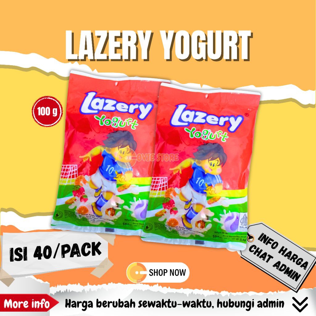 

Permen Lazery Yogurt 40/pack @100g