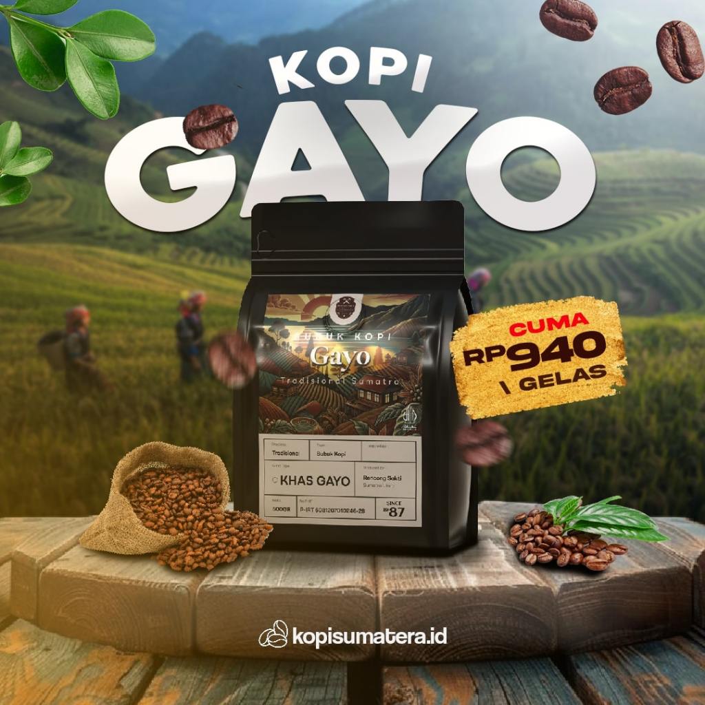 

KOPI GAYO ASLI ACEH - 1ST GRADE - 500 Gram