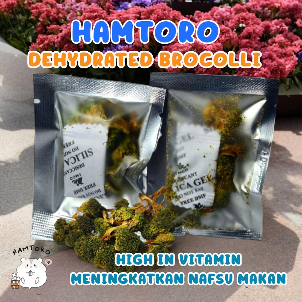 Dehydrated Brocolli Snack Hamster/Marmut Brokoli Kering