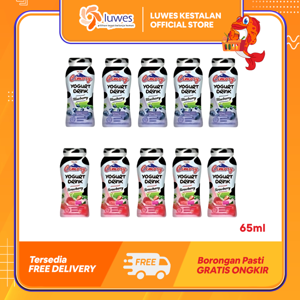 

(5pcs) Cimory Yogurt 5pcs * 65ml Bluberry / Stoberi Lebih Hemat