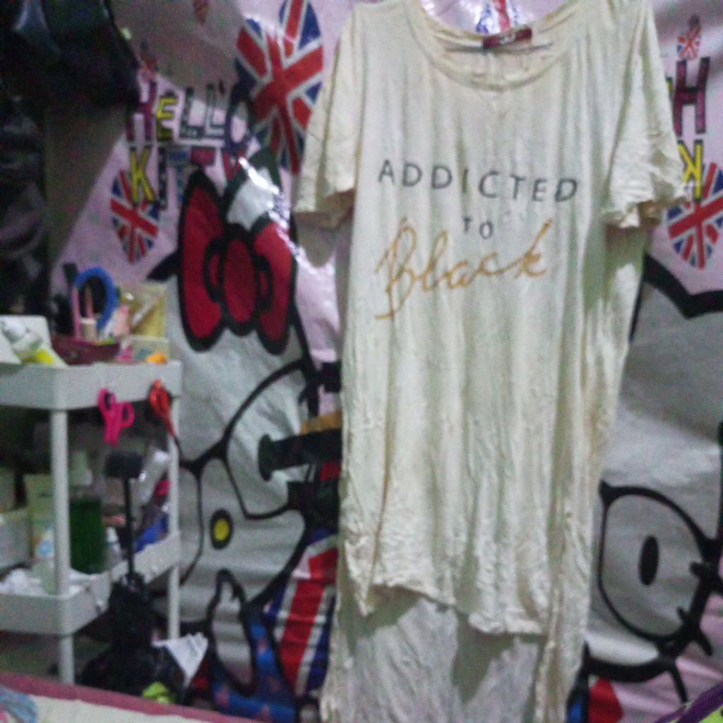 preloved kaos tunik lengan pendek