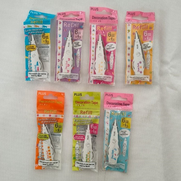 

Refill Decoration Rush Plus Tape EX ukuran 6mm x 4m Motif Lucu2 Bagus Model1