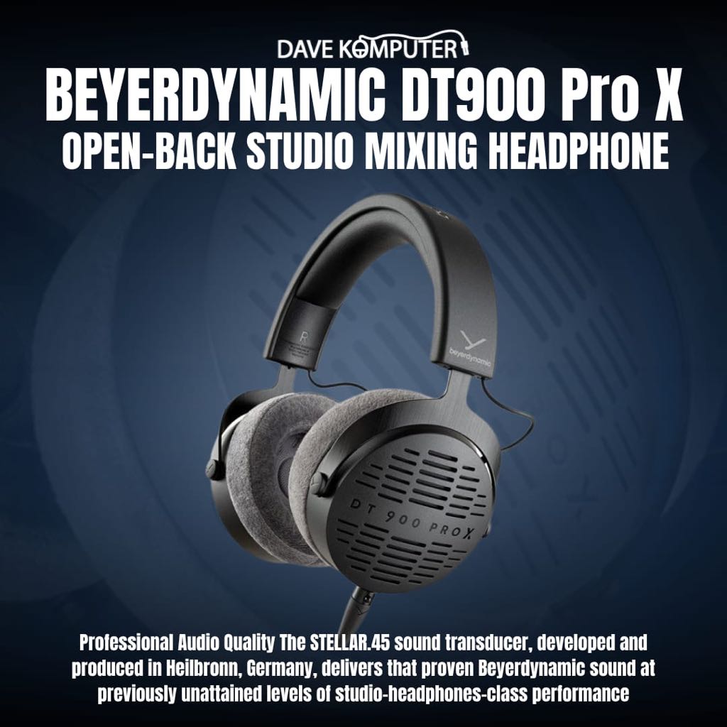 Beyerdynamic DT 900 Pro X, Headphone Studio Open-back 45mm Dynamic Driver, 1 Tahun Garansi Resmi Distributor