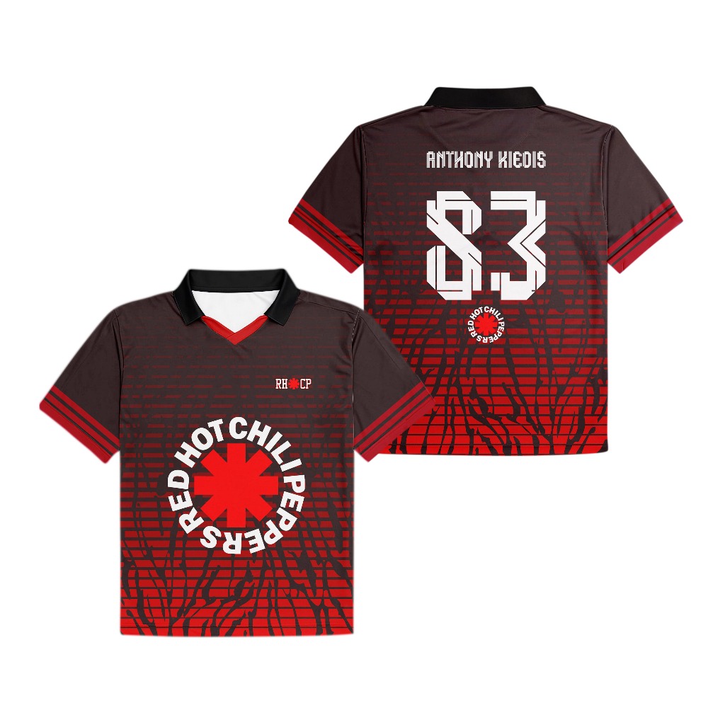 Jersey Retro Red hot chili papers | Kaos Band RHCP Original Unisex