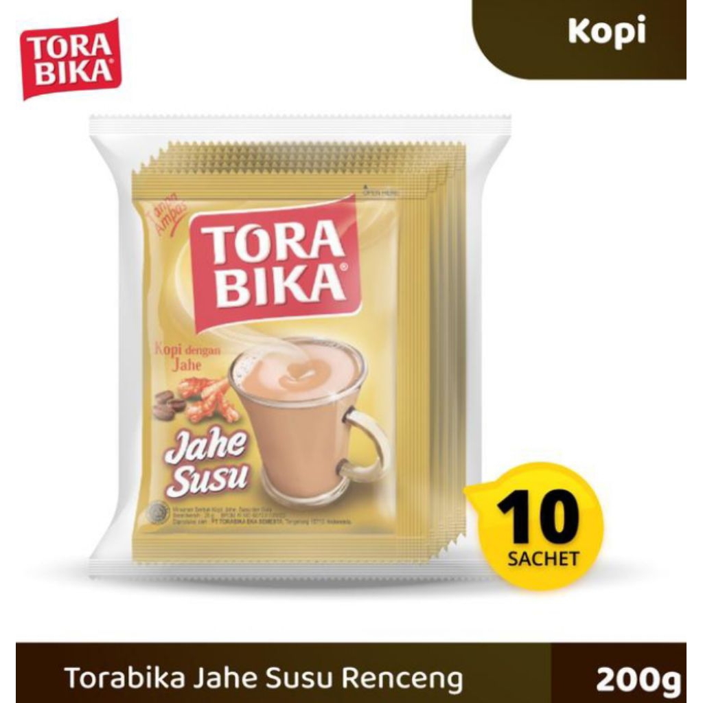 

Kopi Torabika Jahe Susu Instant 10 Sachet
