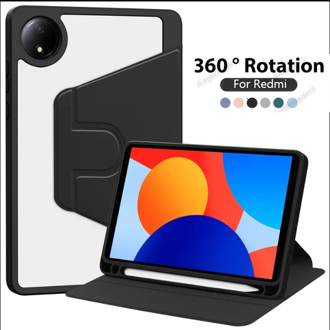 XIAOMI PAD MINI /REDMI K PAD 8.8 INCH /REDMI PAD SE 8.7 INCH CASING AUTO WAKE/SLEEP 360 ROTATING ACR