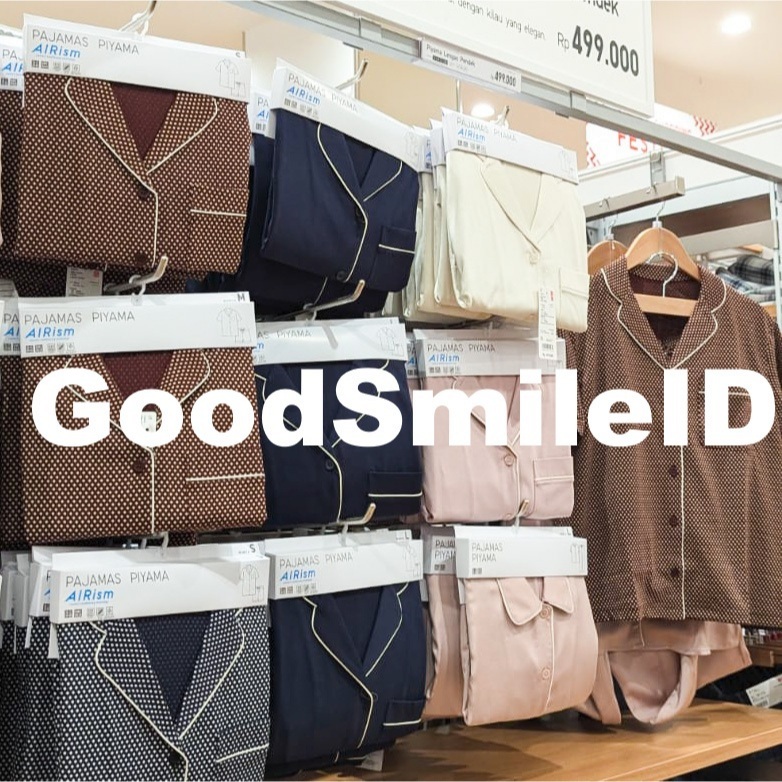 SALE Women Piyama Lengan Pendek Set Setelan Baju Celana  Tidur Loungewear Wanita UNIQLO