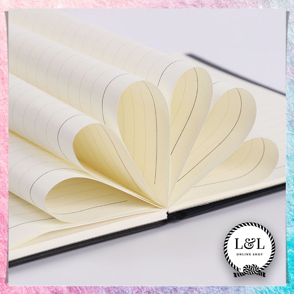 

Buku Tulis Harian Fashionable Desain Premium Buku Diary Warna Hitam Serbaguna Buku Catatan Kulit Notebook