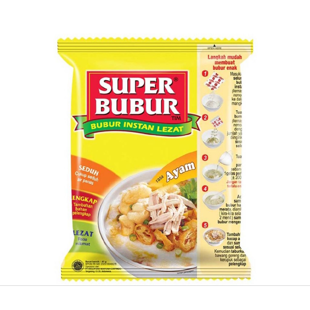 

Super Bubur Instan Ayam 45 gr
