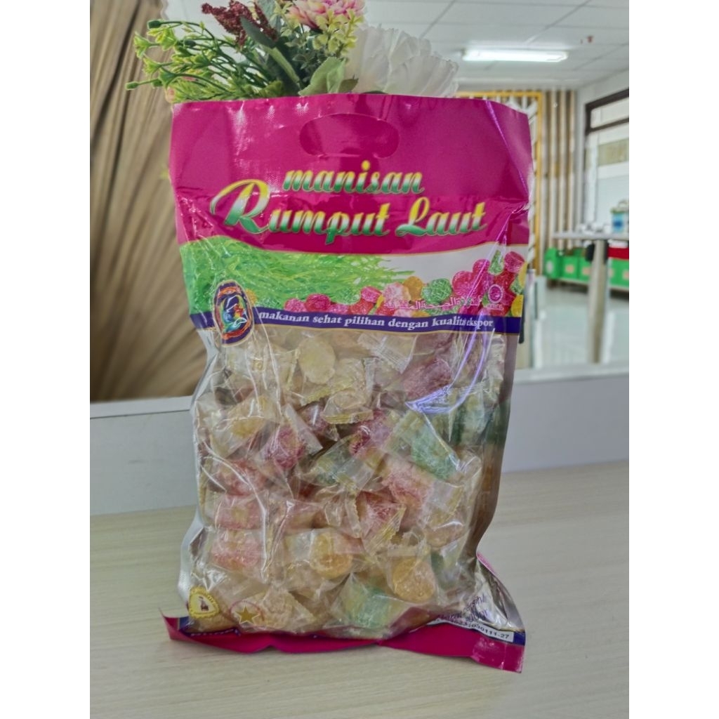 

Oleh Oleh Khas Lombok NTB Manisan Rumput Laut Phoenix 800 gr