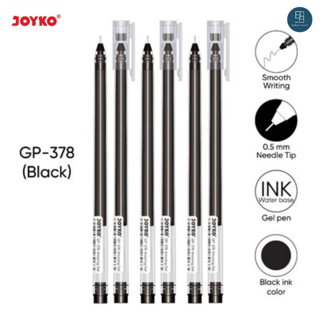 

Joyko Bulpen Gel Pen GP-378 Neddle Tip 1 Pack isi 12 Pcs
