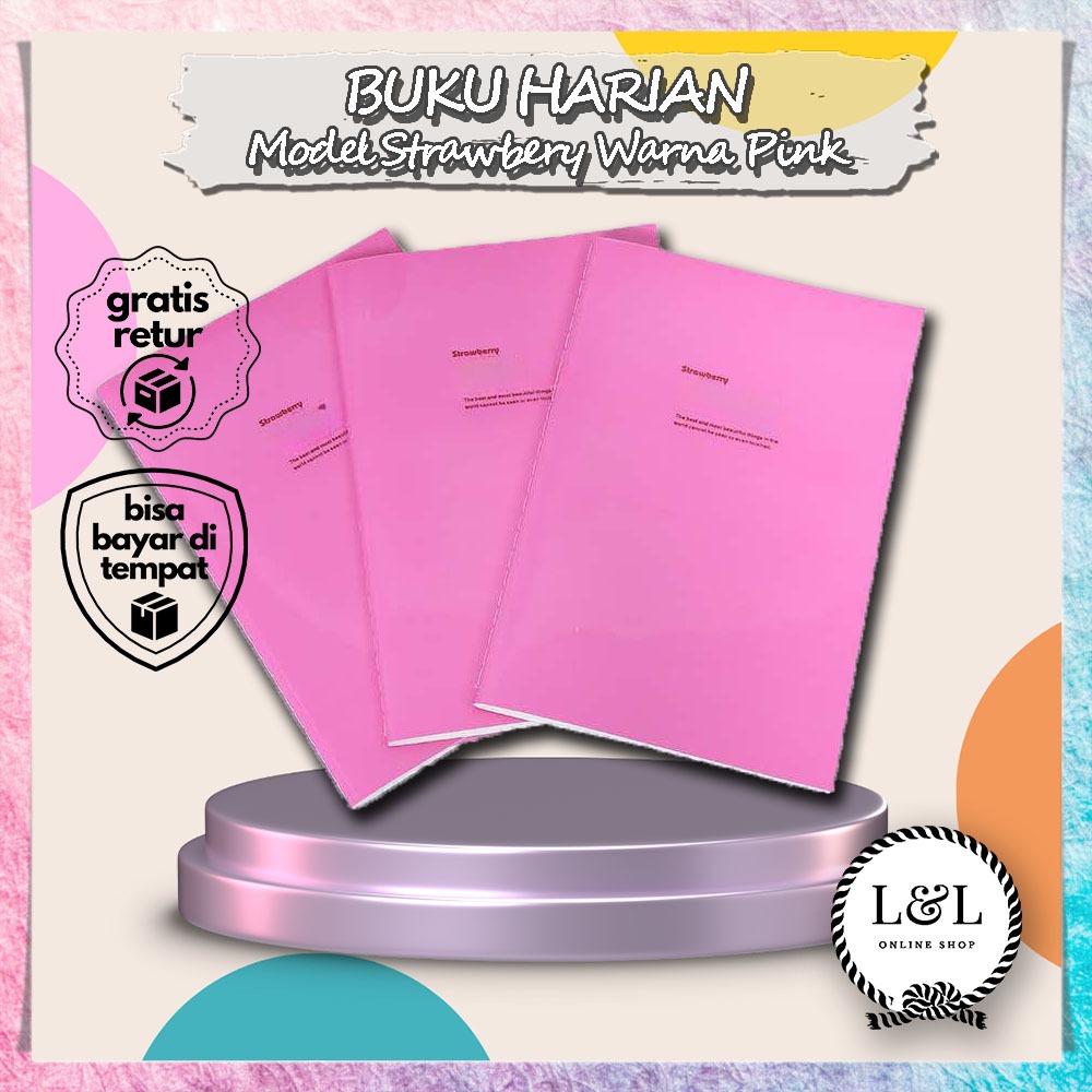 

Notebook Strawberry Warna Pink Lucu Buku Tulis Ringan Buku Diary Warna Pink Ceria Jurnal Harian Lucu Fungsional