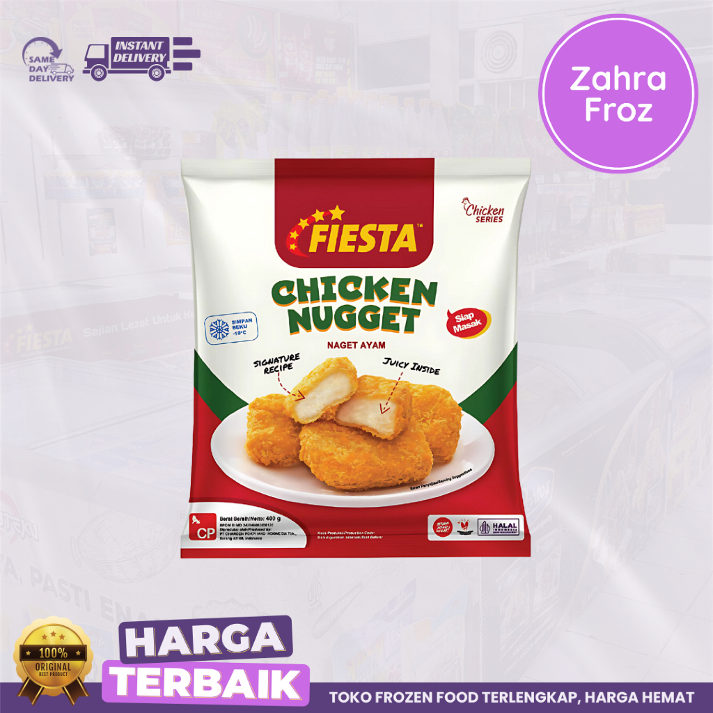 

FIESTA CHICKEN NUGGET 400 GR || NAGET AYAM