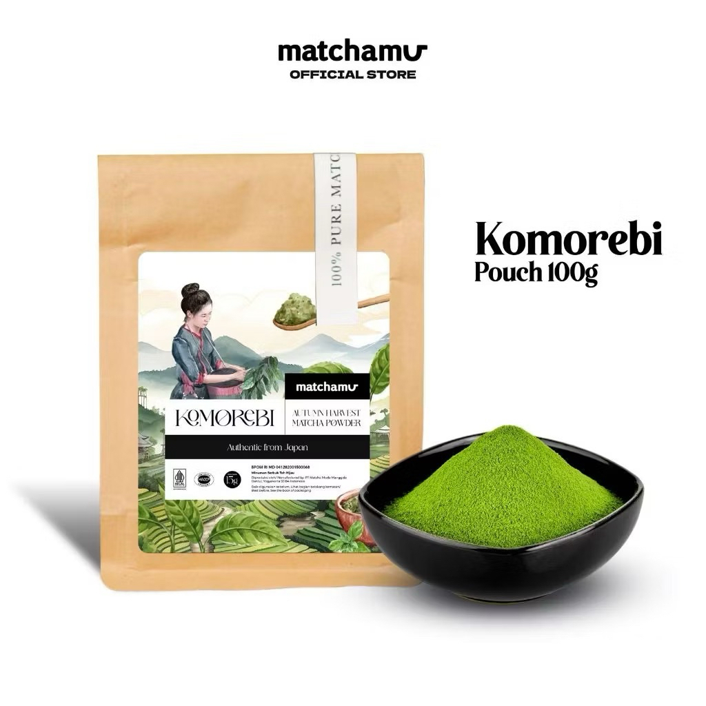 

ready stock — matchamu komorebi 15gr sachet 100g pouch
