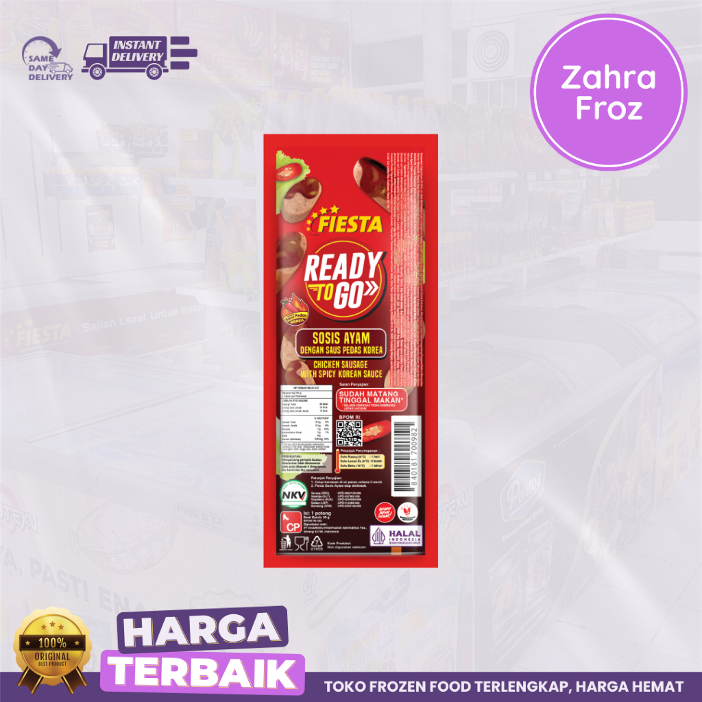 

FIESTA SOSIS READY TO GO SAUS PEDAS KOREA 60 GR