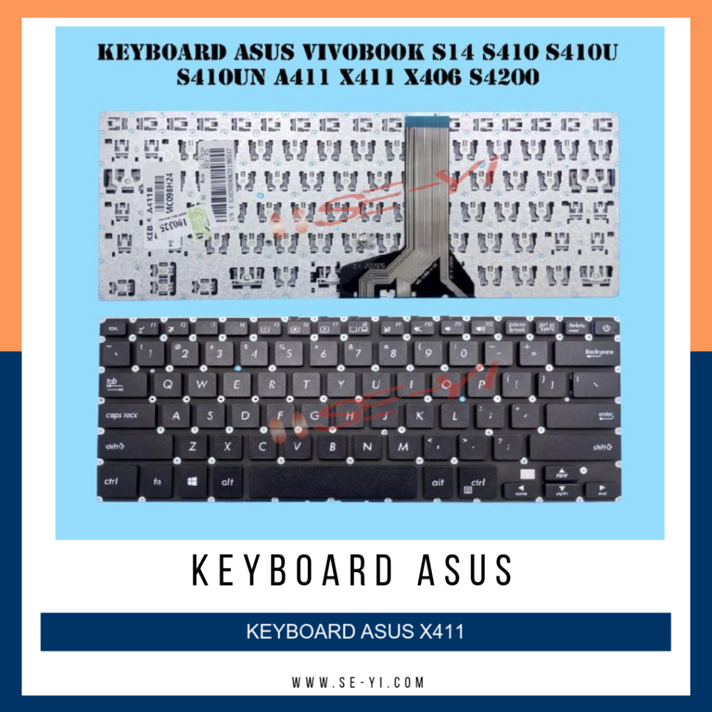 Keyboard Asus A411 A411Q A411U X411 X411U X411Q X411M X411N