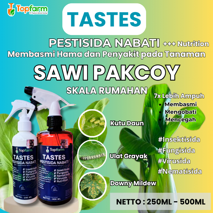 Obat Semprot Hama Daun Sawi Pakcoy/ Pestisida Nabati/ Pestisida Nabati Untuk Sawi Pakcoy/ Pestisida 