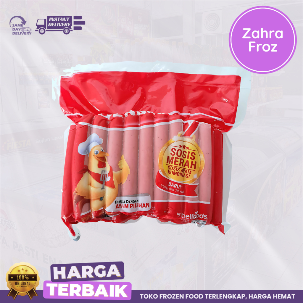 

BELFOODS UENAK SOSIS AYAM MERAH 700GR