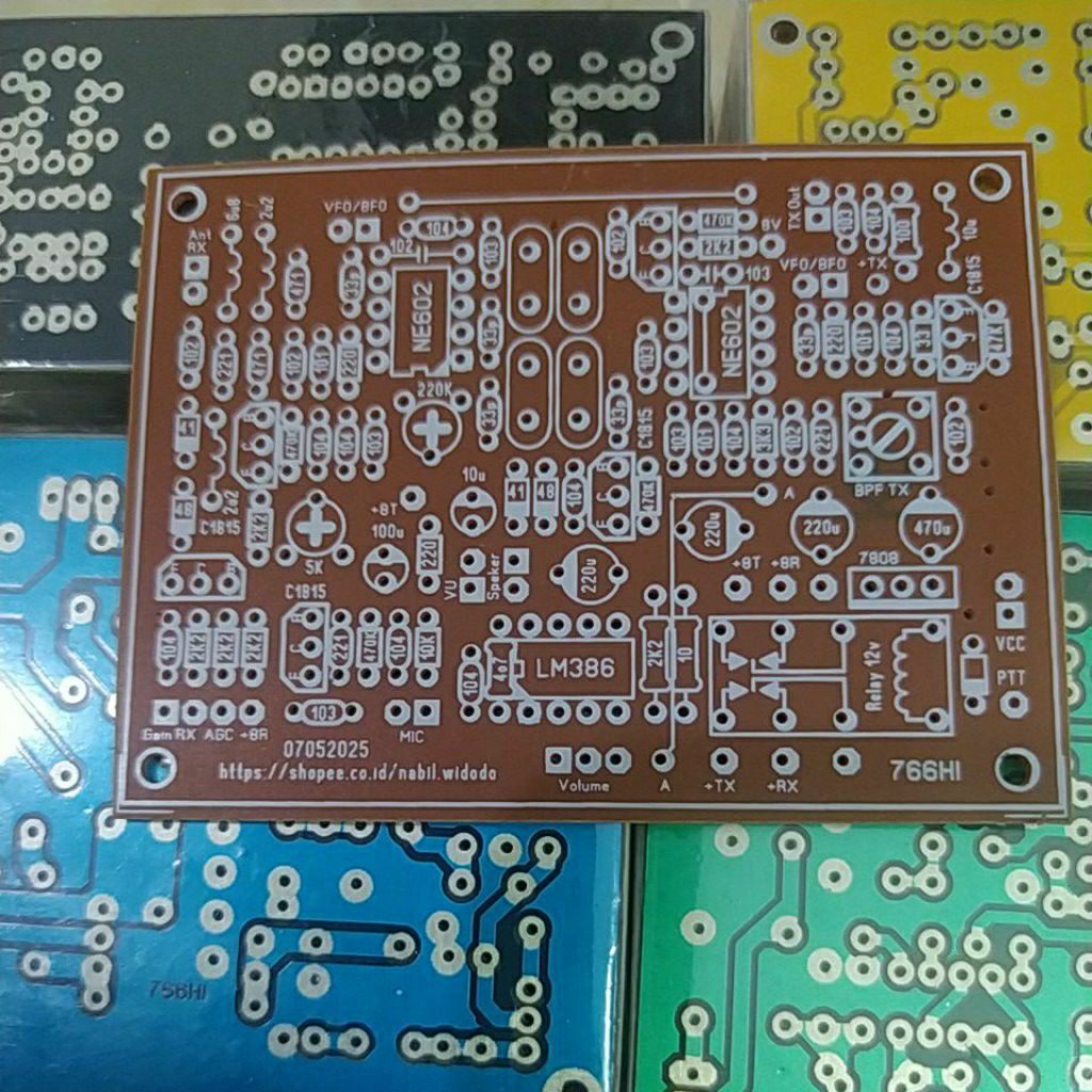 PCB radio paximicro-40s v.01 1W ne602 HF SSB transceiver exciter