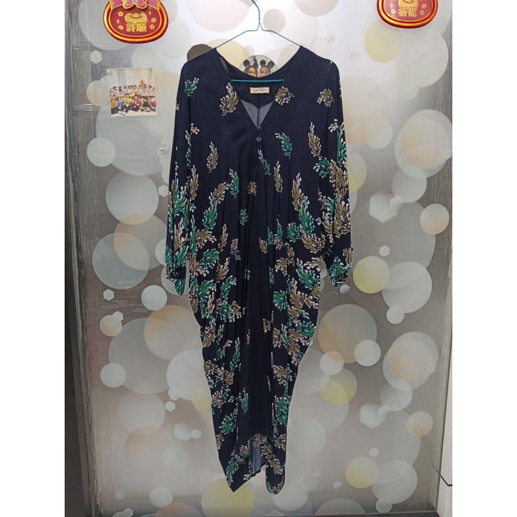 Baju batik kaftan preloved / kaftan / size xl