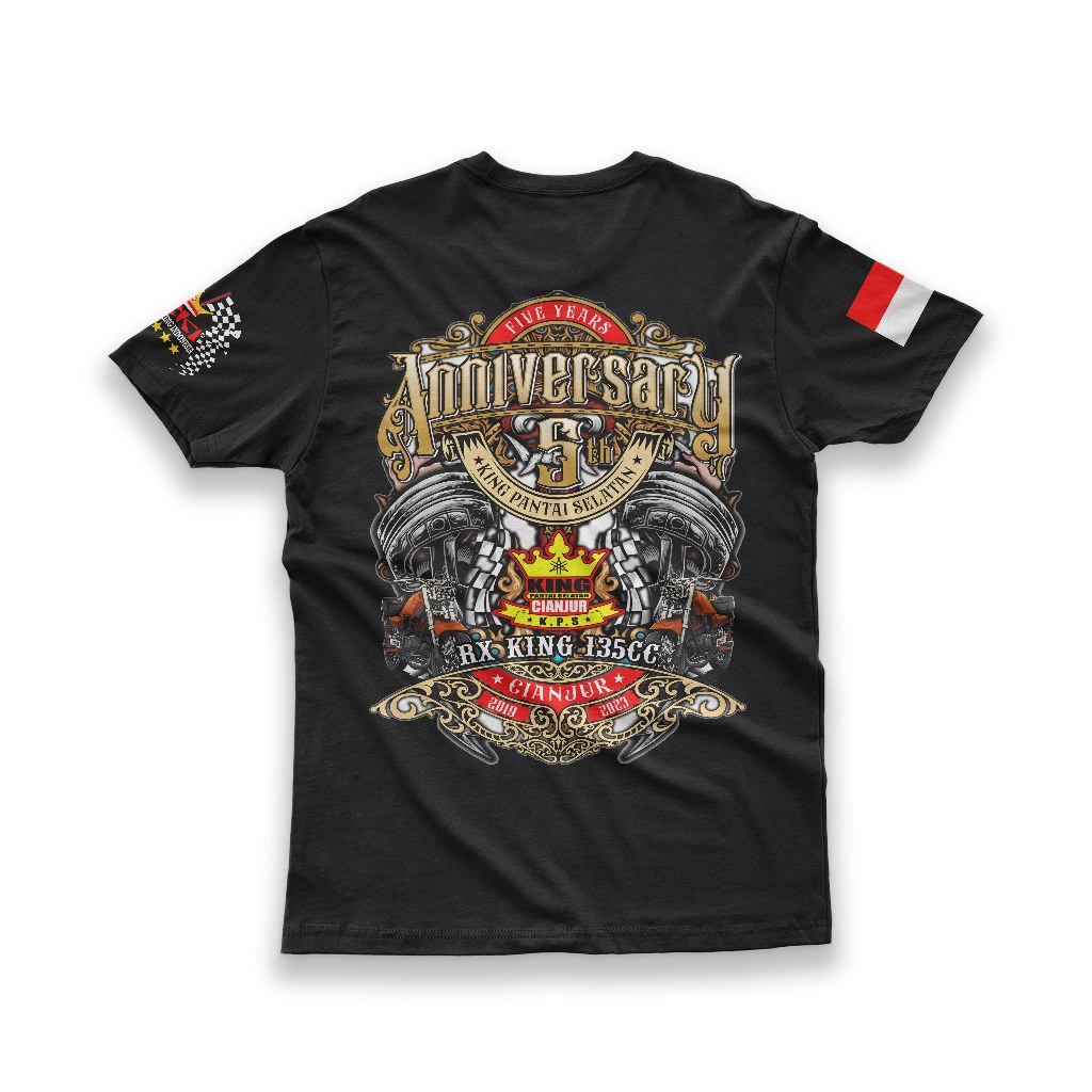 Kaos RX-King Jamnas Anniversary 5 - Kaos Rx-King Cianjur Selatan- Pria Dan Wanita-Cotton Commbed 30s