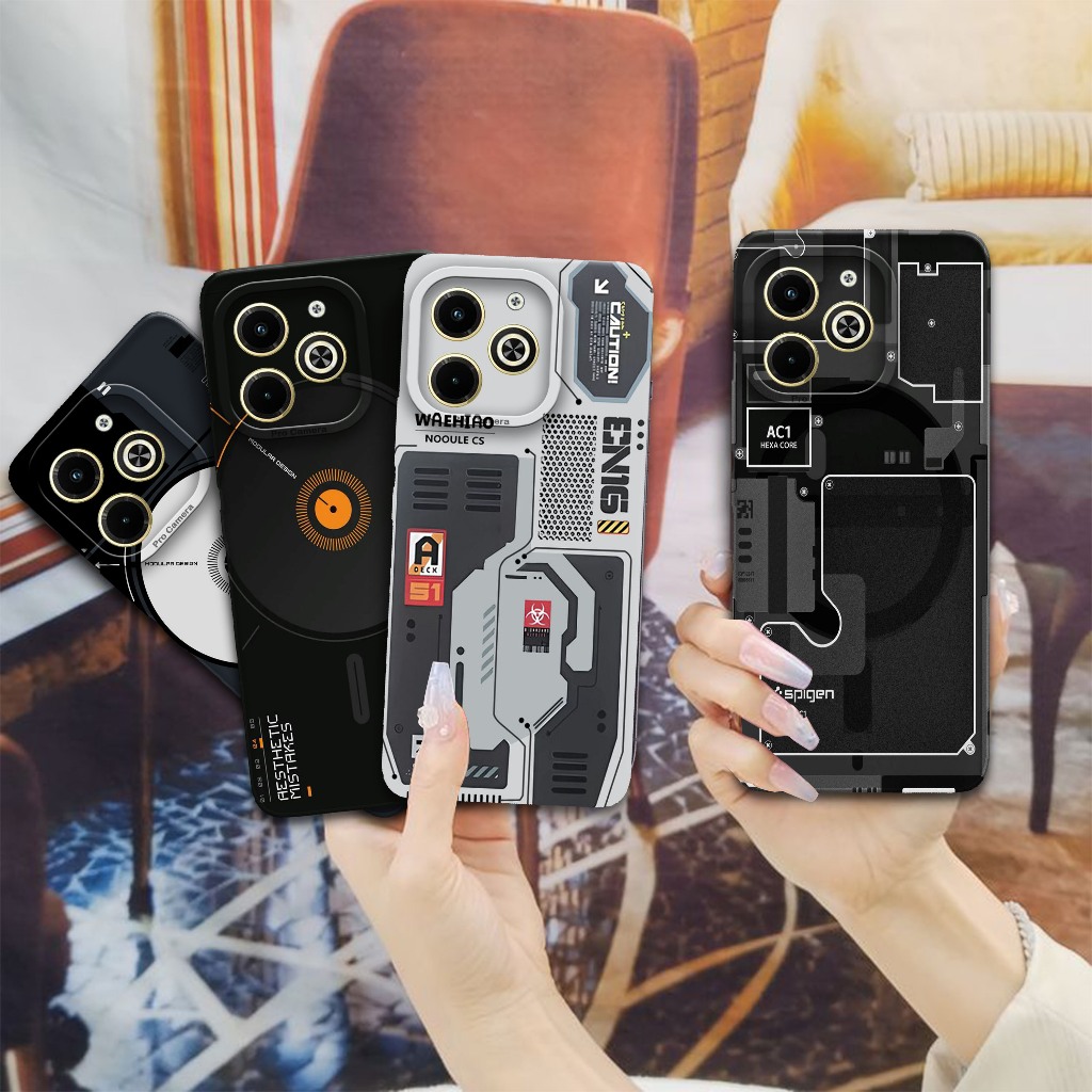 Softcase Pro Camera Untuk Infinix Hot 40 / 40 Pro - Softcase Gambar Chip ( M3sin ) Unlimited  - Peli