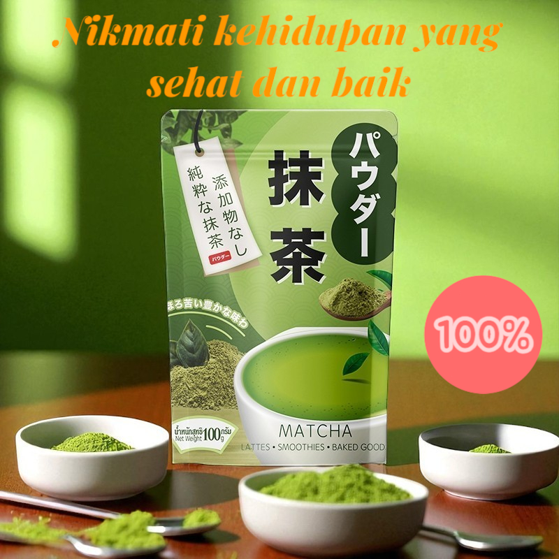 

Pure Japanese Matcha Powder Bubuk Macha Premium Bubuk teh matcha Cocok untuk minuman penutup Sehat alami matcha powder