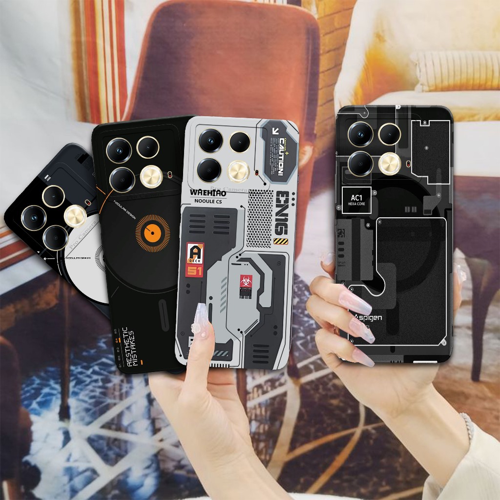 Softcase Pro Camera Untuk Infinix Note 40 Pro - Softcase Gambar Chip ( M3sin ) Unlimited  - Pelindun