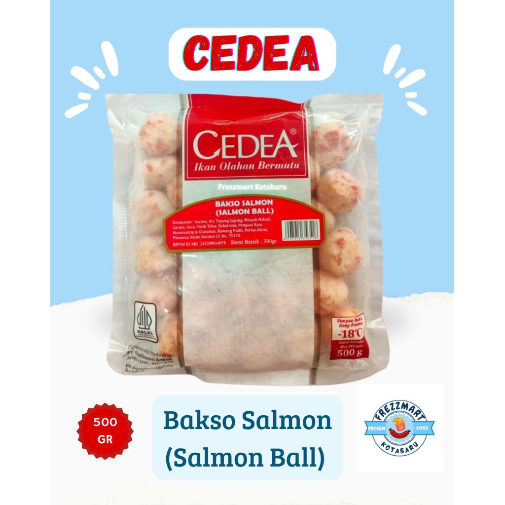 

Cedea Bola Salmon / Salmon Ball /Bakso Salmon Halal frozen Food Fresh Pontianak - Frezzmart Kotabaru