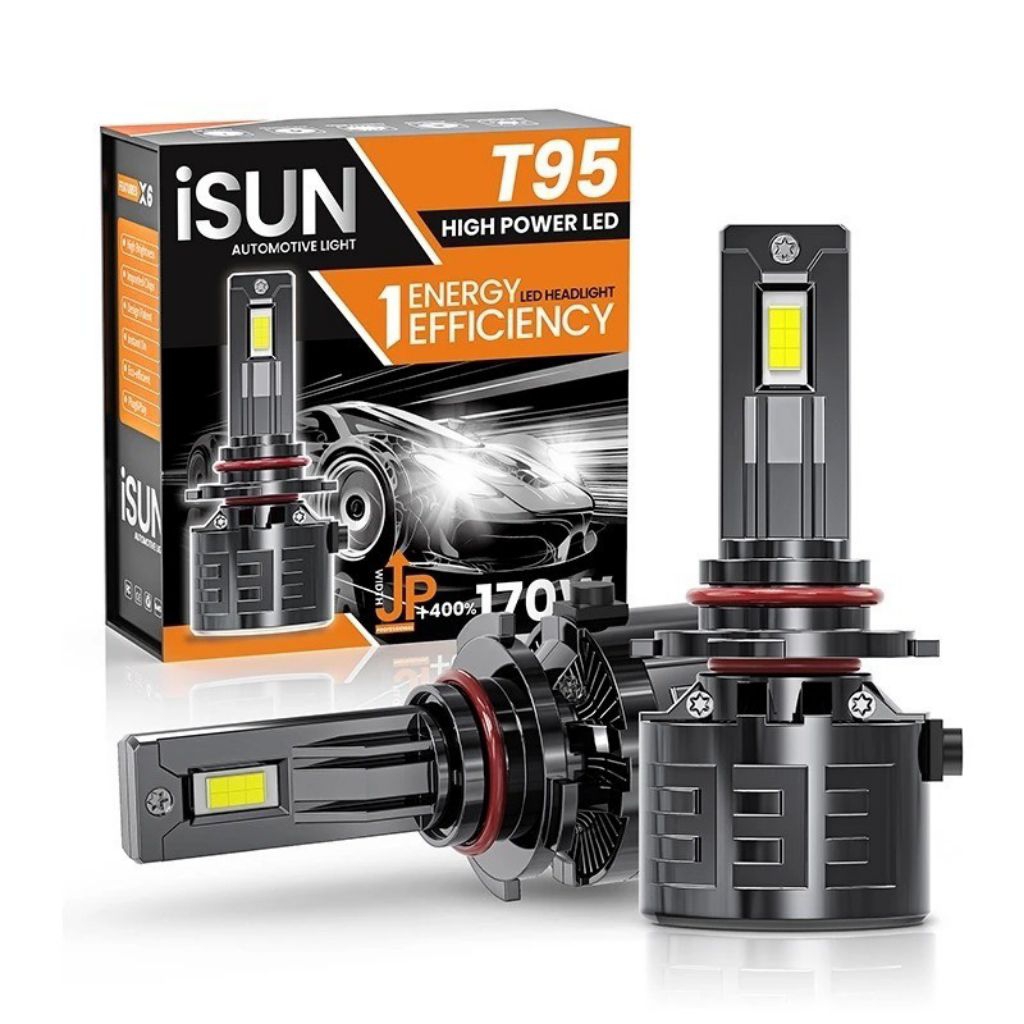 lampu mobil led isun t95 original second