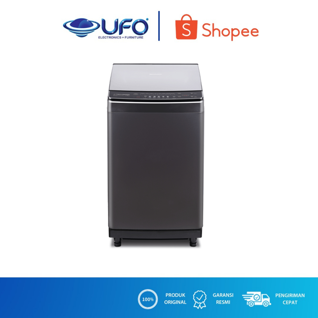 SHARP MESIN CUCI 1 TABUNG INVERTER 11.5 KG ESM1150XTSM