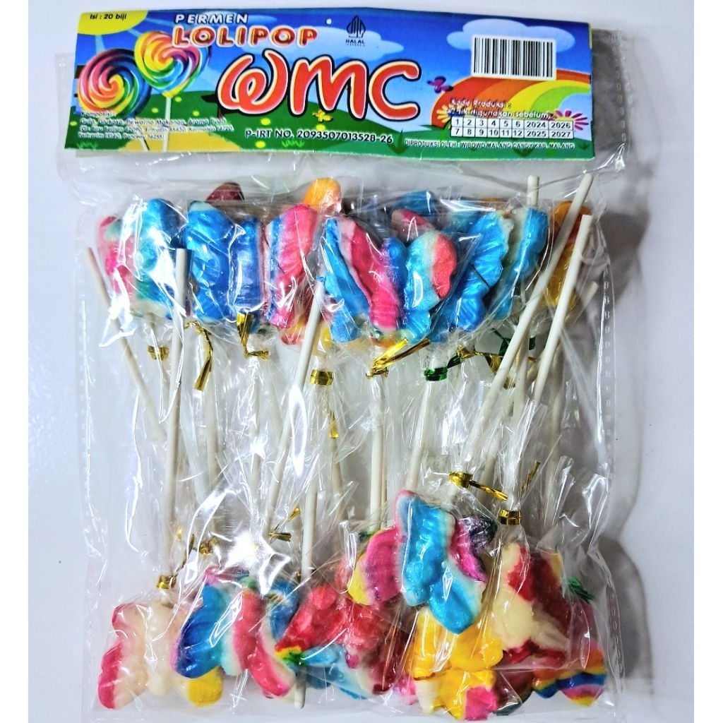 

PERMEN LOLIPOP KARAKTER KUPU ISI 20 PCS